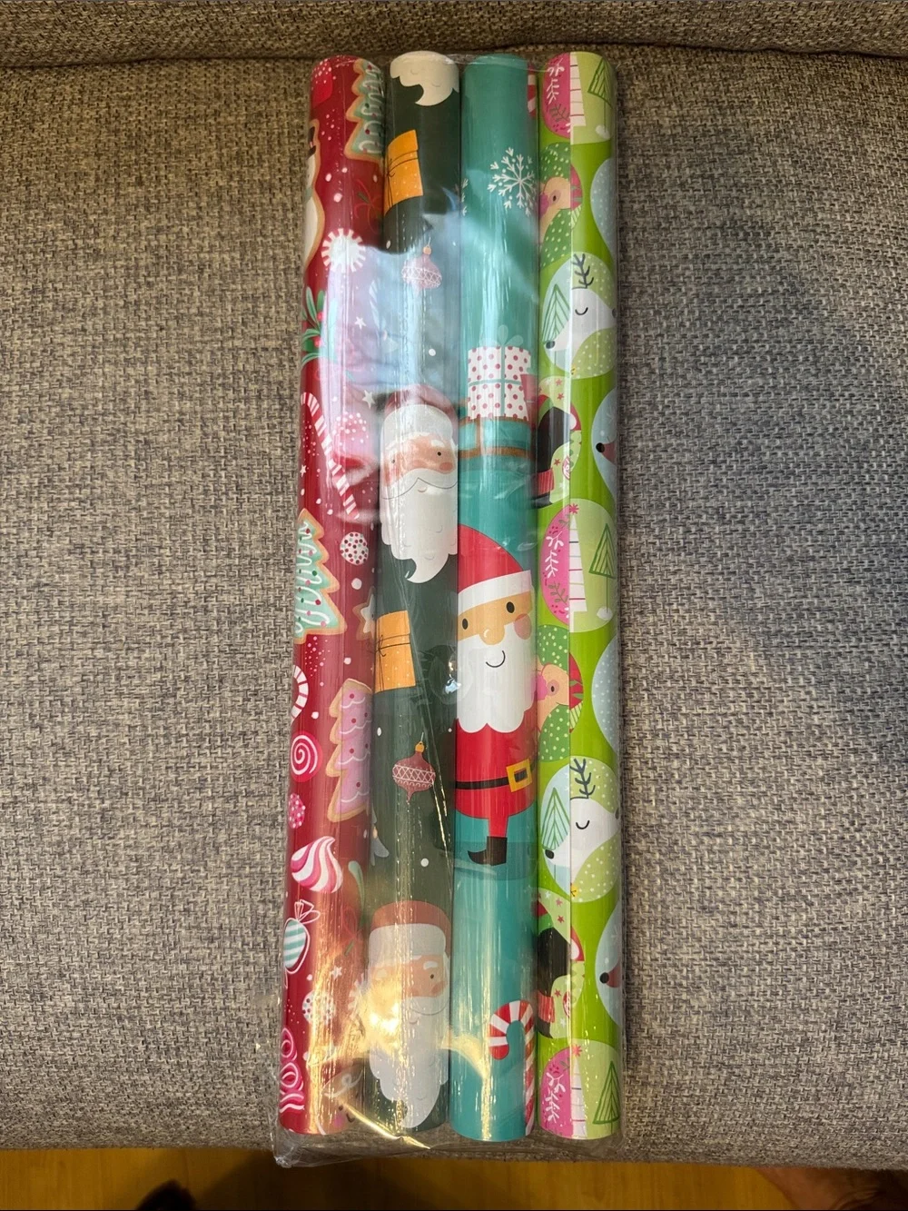 Christmas Gift Wrap Rolls - 4 pack